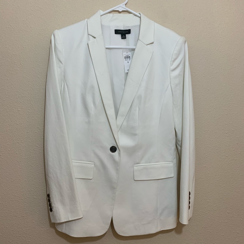 Ann Taylor White Blazer